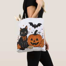Retro-Halloween-Schwarze-Katze-Kürbis-All-Over-Pri