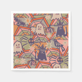 Retro Halloween Serviette