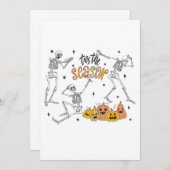 Retro Halloween Shirt, lustiges Halloween-Skull Einladung (Vorne/Hinten)