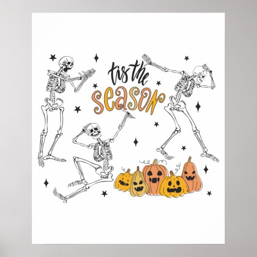 Retro Halloween Shirt, lustiges Halloween-Skull Poster (Vorne)