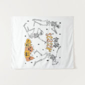 Retro Halloween Shirt, lustiges Halloween-Skull Wandteppich (Vorderseite (Horizontal))