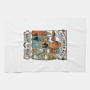 Retro-Halloween-Shirt mit vintage-spooky gestreift Geschirrtuch