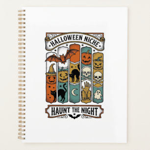 Retro-Halloween-Shirt mit vintage-spooky gestreift Planer