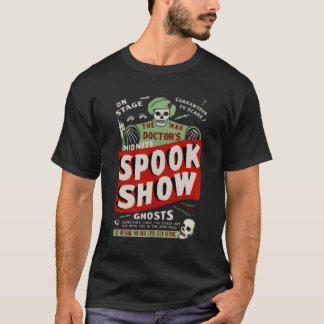 Retro Halloween Skeleton Horror Movie Midnight Spo T-Shirt