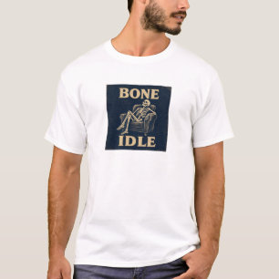Retro-Halloween-Skelett Bone Idle T-Shirt