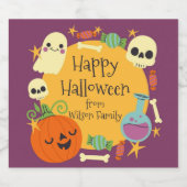 Retro Halloween Spooky Bierflaschenetikett (Einzelnes Label)