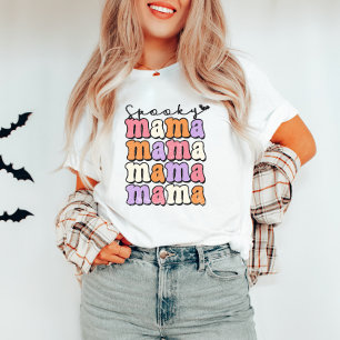 Retro Halloween Spooky Mama T - Shirt