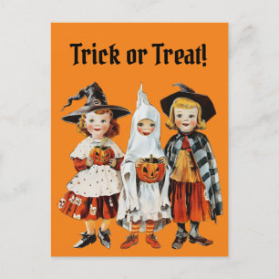 Retro Halloween Spooky Saison Postkarte