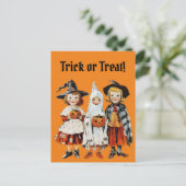 Retro Halloween Spooky Saison Postkarte (Stehend Vorderseite)