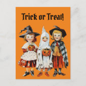Retro Halloween Spooky Saison Postkarte (Vorderseite)