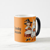 Retro Halloween Spooky Saison Verwandlungstasse (VorderseiteRechts)