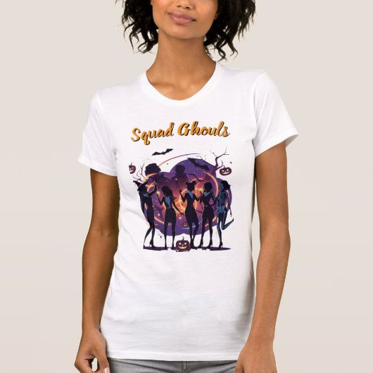 Retro Halloween Squad Ghouls Women's T-Shirt (Vorderseite)