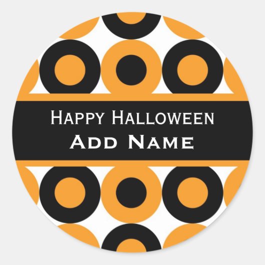 Retro Halloween Sticker (Vorderseite)