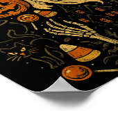 Retro Halloween Tis' The Season  Poster (Ecke)