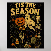 Retro Halloween Tis' The Season Poster (Vorne)