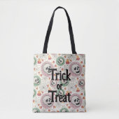 Retro Halloween Trick oder Treat Candy Tote Bag Tasche (Vorderseite)