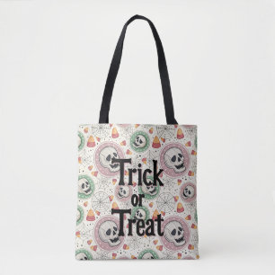 Retro Halloween Trick oder Treat Candy Tote Bag Tasche