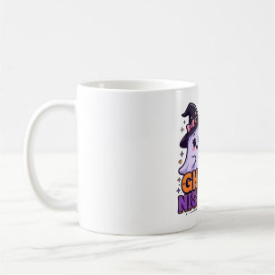 Retro-Halloween-Typografie-Kunst 'Ghouls Night Out Kaffeetasse