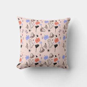 Retro-Halloween-Vintage-Theme-Doodle       Kissen