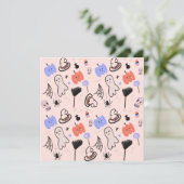 Retro Halloween Vintage Themendoodles (Stehend Vorderseite)