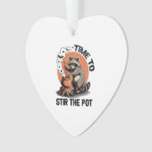 Retro Halloween Wilde Zeit, den Topf umzurühren Ornament (Vorderseite)