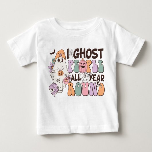 Retro-Halloween-Zitat- Baby T-shirt (Vorderseite)