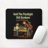 Retro halten Sie die Blitzleuchte still Dumb Auto Mousepad (Mit Mouse)