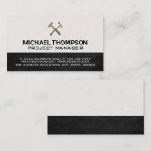 Retro Hammers Logo Visitenkarte (Vorne/Hinten)