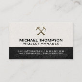 Retro Hammers Logo Visitenkarte (Vorderseite)