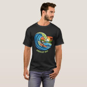 Retro Hanalei Bay Kauai North Shore Surfing  T-Shirt (Vorne ganz)