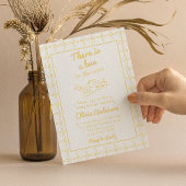 Retro Hand Drawn Bun in Oven Angel Baby Dusche Einladung