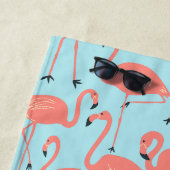 Retro Hand-Drawn Flamingo Pattern | Retro Miami Strandtuch (Beispiel)