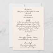 Retro Hand Drawn geschrieben Quirky alles in einer Einladung (Rückseite)