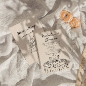 Retro Hand Drawn geschriebenen Spaß verrückt kühne Einladung