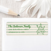 Retro Hand Drawn Green Funny Christmas Tree (Insitu)