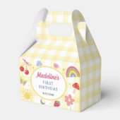 Retro Hand Drawn Quirky Birthday Party Geschenkschachtel (Vorderseite)