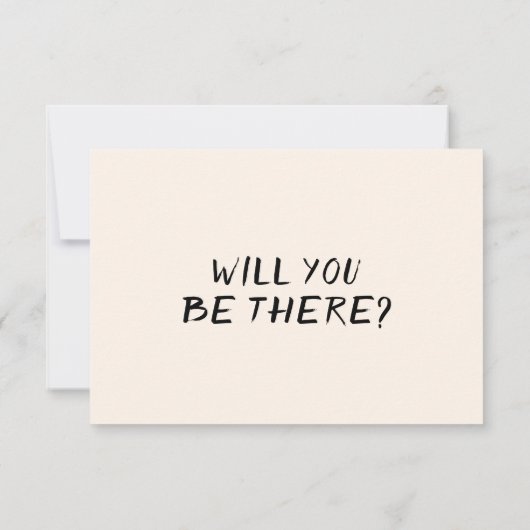 Retro Hand geschrieben Gezeichnet Brillen QR Code  RSVP Karte (Rückseite)