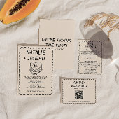 Retro Hand geschrieben Gezeichnet Kuchen Quirky Ra Einladung