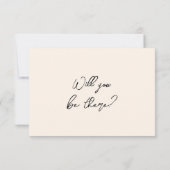 Retro Hand Gezeichnet Bold Quirky Wedding RSVP Karte (Rückseite)