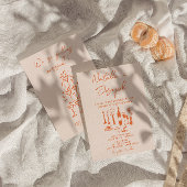 Retro Hand gezeichnet leuchtend farbenfroher Spaß Einladung