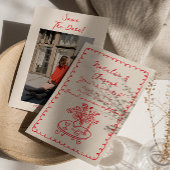 Retro Hand Gezeichnet Quirky Foto Niedlich Hochzei Save The Date