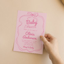 Retro Hand gezeichnet rosa Coquette Baby Girl Dusc