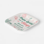 Retro Hand gezogene Palmsprings Bachelorette Pappteller (Gewinkelt)