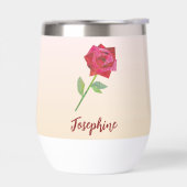 Retro Hand-Illustrierte Rote Rose Einzigartig benu (Links)