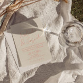 Retro Hand schrieb alles in einer Hochzeit Einladung