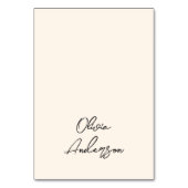 Retro Hand Written Whimsical Wedding Place Cards Tischnummer (Vorderseite)