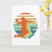 Retro Handball Sports - Handball Player Torwart Karte (Gelbe Blume)