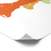 Retro Handball Sports - Handball Player Torwart Poster (Ecke)