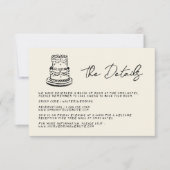 Retro handgeschriebene Whimsical Hand geschriebene RSVP Karte (Vorderseite)