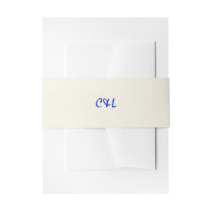 Retro Handgeschriebenes Whimsical Blue Einladungsbanderole